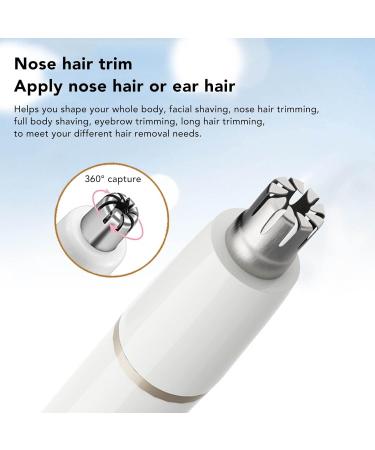 5 in 1 Women Electric Trimmer | Waterproof Rechargeable Pubic Hair Clippers & Body Depilator for Face Nose Eyebrows - Low Noise International Shipping Available - Buy Online on SooperMarket.com