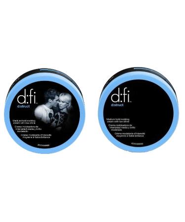 D:fi D:struct Medium Hold Molding Creme with Low Shine 2.6 Ounces (2-Pack Total)
