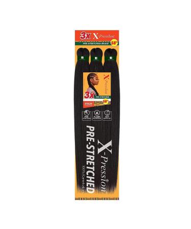 Sensationnel X-Pression Synthetic Braid - 3X PRE-STRETCHED 58 Inch (4 Med Brown)