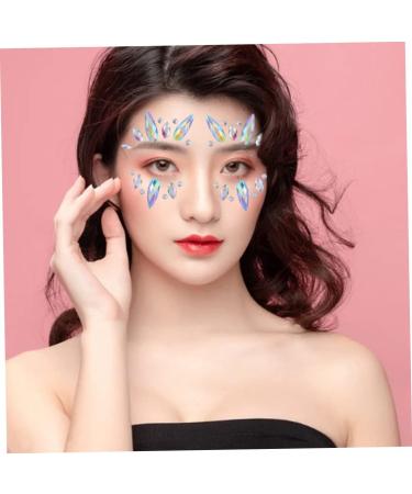 Face Gems Stickers Crystal Rhinestone Tattoos Women Eyes Stickers for Halloween Festival Style2 Stickers - Buy Online on SooperMarket.com