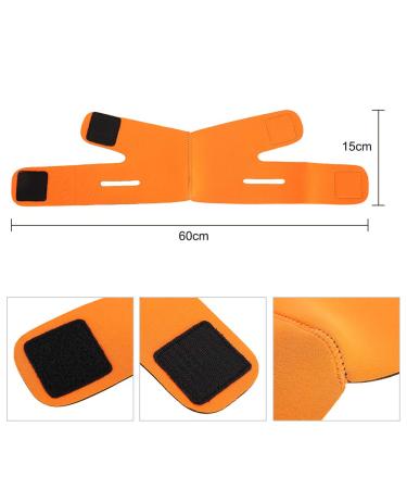 V Face Line Belt | Face Slimming Chin Lift Up Anti Wrinkle Sleep Strap - Orange - Buy Online on SooperMarket.com