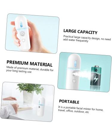 BELLIFFY 2pcs Moisturizing Sprayer Mini Face Sprayer Mist Sprayer Humidifier USB Face Handy Sprayer Abs - Buy Online on SooperMarket.com
