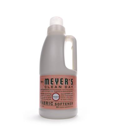 MRS. MEYER'S CLEAN DAY Liquid Fabric Softener Infused with Essential Oils Paraben Free Geranium 32 oz (32 Loads).