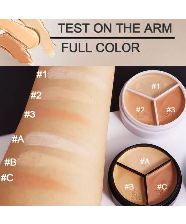 KMF2005 Professional Correcting Concealer Palette - 5.2*3 Colors - 2Pcs - Buy Online on SooperMarket.com