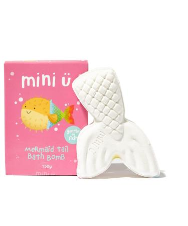 Mini U Mermaid Tail Bath Bomb - Fizzing Trail Bath Bomb for Kids Vegan & Cruelty Free - Non Toxic - Perfect Childrens Gift for Fun Bathtimes Strawberry 150 count (Pack of 1)