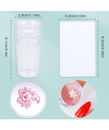 Niceneeded Starry Sky Nail Art Stamp Plates Set - 5 Piece Nail Stamp Templates with Moon & Star Designs for Creative Nail Art - Buy Online on SooperMarket.com