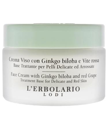 L'Erbolario Ginkgo Biloba & Red Grape Face Cream - Smooths Imperfections Softens Skin - Paraben & Silicone Free - 1.6 oz - Buy Online on SooperMarket.com