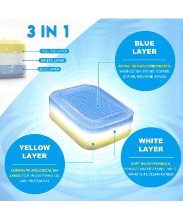 16 Tablet Dishwasher Cleaner: Deodorizer & Descaler for Kitchen Efficiency - Buy Online on SooperMarket.com