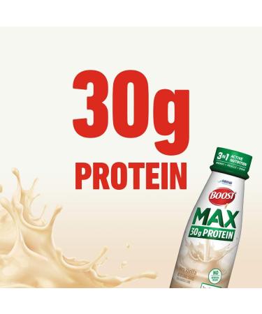 Boost Max Protein Drink Very Vanilla 11 fl oz Bottle 12 Pack - Men's Vanilla Supplement - Buy Online on SooperMarket.com