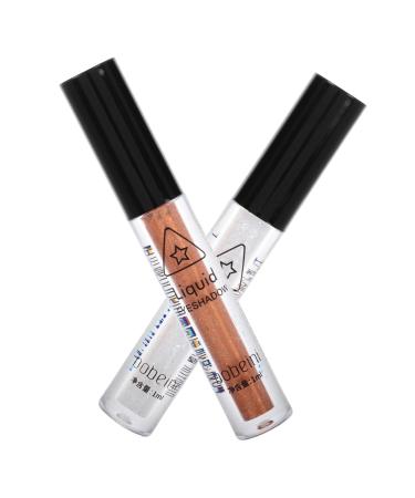Mikinona 2pcs Eye Shadow Pencil Waterproof Eyeliner Pencil Liner Eye Liner Pencil Liquid Silver
