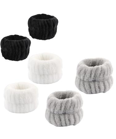 Adonop Spa Headband 9 Pack - Soft Adjustable Towel Set for Makeup and Skincare - Black/White/Gray - Buy Online on SooperMarket.com