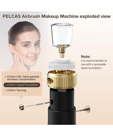 PELCAS Cordless Airbrush Professional Makeup Kit - Rechargeable Mini Airbrush Gun for Face and SPA 35ML - Buy Online on SooperMarket.com