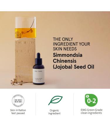 ONE THING Jojoba Golden Organic Oil 1.69 Fl Oz | Natural Moisturizer for Face Body Hair & Nails | Cold Pressed & Unrefined | Korean Skincare for Dry Skin & Pore Refinement - Buy Online on SooperMarket.com