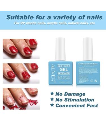 Professional Gel Nail Polish Remover | Quick & Easy 2-5 Min Removal | 4-Piece Set with Scraper | Gentle on Nails - Buy Online on SooperMarket.com