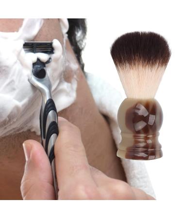 Premium Men's Shaving Brush with Resin Grip | Portable & Stylish Beard Rasier Brush for Facial Care at Home & Travel - Buy Online on SooperMarket.com
