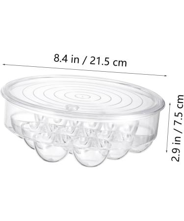 OSALADI 1pc Refrigerator Bin Clear Egg Container Transparent Organizer Storage - Buy Online on SooperMarket.com