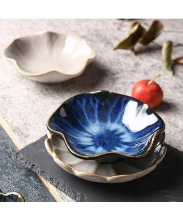 Alipis 2pcs Bowl Vinegar Snack Dip Soup Chili Side BBQ Kitchen Bowls Shaped Dipping Ceramics Container As Shown 11x5.5cm - Buy Online on SooperMarket.com