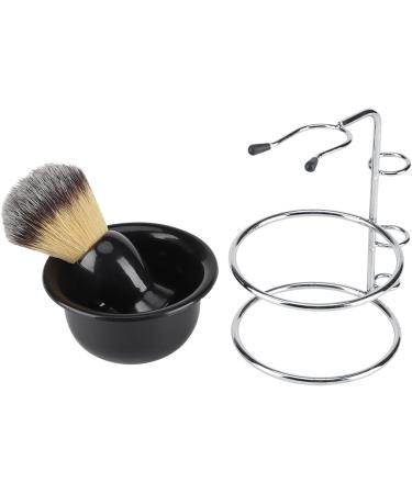 Bordstract 4-Part Stainless Steel Shaving Set | Shaving Brush Stand Holder & Shell | Perfect Gift for Husband Father & Friends - Buy Online on SooperMarket.com