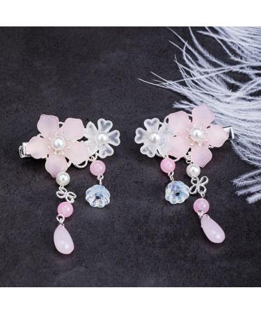 KALLORY 2 Pairs Children's Hair Accessories Tassel Hair Clip for Women Flower Hair Sticks Chinese Tassel Hairpin Vintage Hair Accessories Kids Headwear Bride Chinese Style Metal Japan - Buy Online on SooperMarket.com