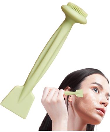 Facial Cleansing Brush - Mud Film Applicator Brush Double Head Mud Washing Brush for Women Male Skin Care Helper Travel Use - Buy Online on SooperMarket.com
