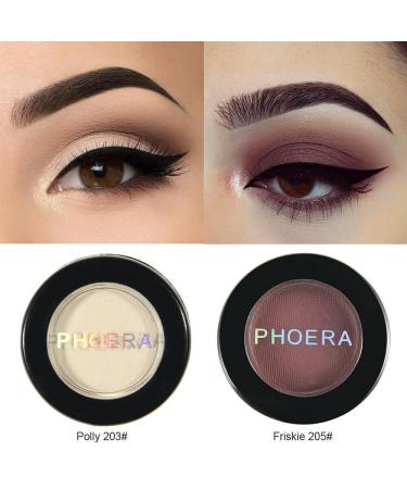 Phoera AQUAPURITY Waterproof Matte Eyeshadow Palette - 12 Pigment Colors in Face Powder Eye Shadow Compact (206 HEART) - Buy Online on SooperMarket.com
