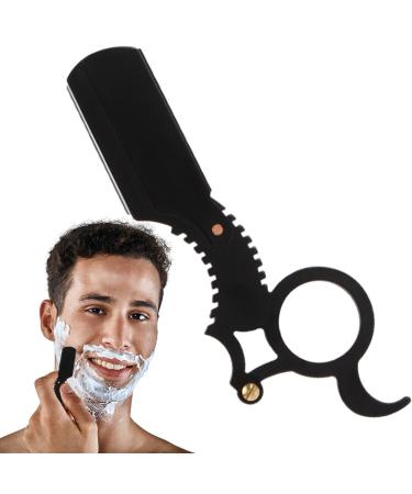 Skoda Cut-Throat-Razierer-Manual Barber Women's Razor cartridge skin care products for men for salon travel home business trips camping outdoor adventure black