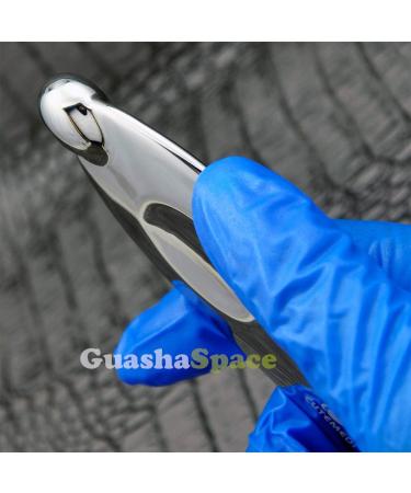 GuashaSpace Medical Grade Stainless Steel Soft Tissue Physical Therapy Chiropractic Sports injuries Therapy Gua Sha Tool Guasha Scraping Tool (ST015 Type) - Buy Online on SooperMarket.com