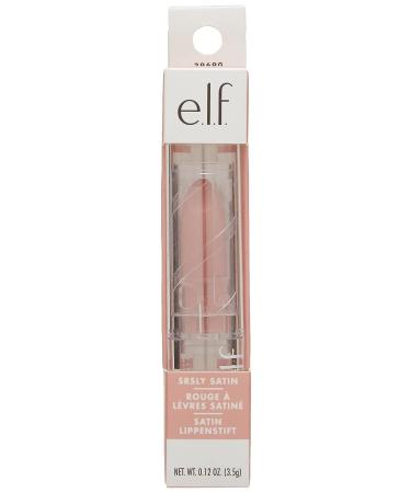 e.l.f. Srsly Satin Lipstick - Intense Color Payoff, Silky Smooth Formula - Creme, 0.16 Oz - Buy Online on SooperMarket.com