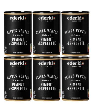 Green Olives with Piment d'Espelette 300g x 6