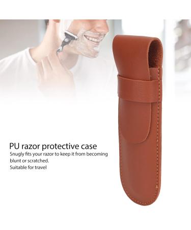 Shop Vintage PU Rasier Knife Protective Bag & Cover - Portable Manual Trim Protector for International Shipping - Buy Online on SooperMarket.com