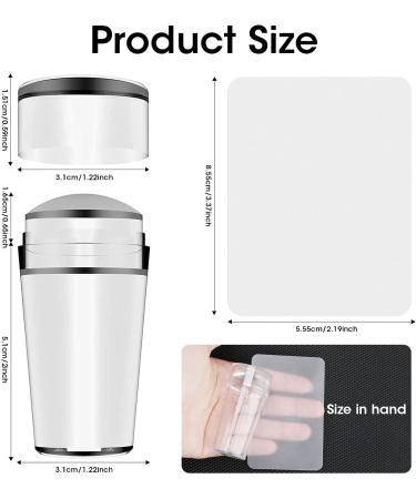 Silicone Nail Art Stamper Clear Jelly Kit - Stamping Tools for DIY French Tip Nails - Buy Online on SooperMarket.com