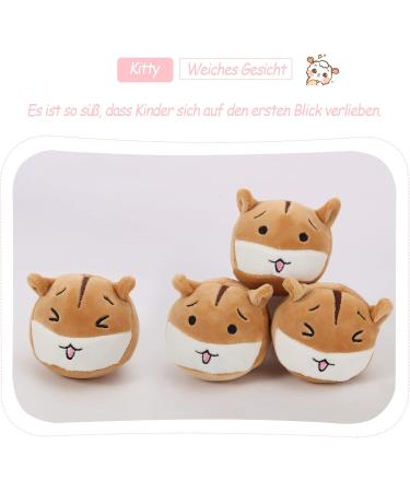 HXPLN Hamster Plush Pillow Cute Stuffed Animal Doll for Teenagers, Girls, Children Set of 8 Yellow Hamsters - Buy Online on SooperMarket.com