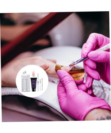 minkissy 3 Sets Nail Extension Glue Set Nail Extension Gel Kit Nail Lengthen Kit Nail Enhancement Trial Kit Gel Extension Nail Kit Nail Extension Kit Nail Tips Gel Plastic Manicure Builder - Buy Online on SooperMarket.com
