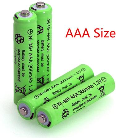 20 Packs 1.2V AAA 300mAh Ni-MH Rechargeable Batteries for Solar Lights Outdoor Garden Solar Light Lamp - Buy Online on SooperMarket.com