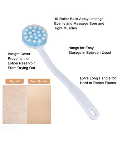 Buy Back Lotion Applicator & Massager - Long Handle Handheld Body Lotion Applicator Brush for Effortless Self-Application | International Shipping Available - Buy Online on SooperMarket.com