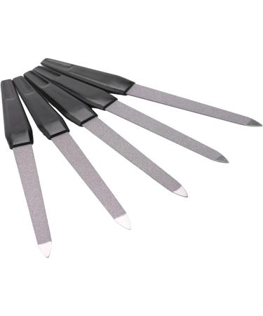 Nicfaky 5 Piece Double-Sided Metal Handle in Nail File for DIY Manicure Pedicure - Buy Online on SooperMarket.com