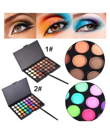 40 Color Eyeshadow Palette with Brush - Matte & Shimmer Cream Makeup Set for Stunning Looks | Best Quality International Shipping - Buy Online on SooperMarket.com