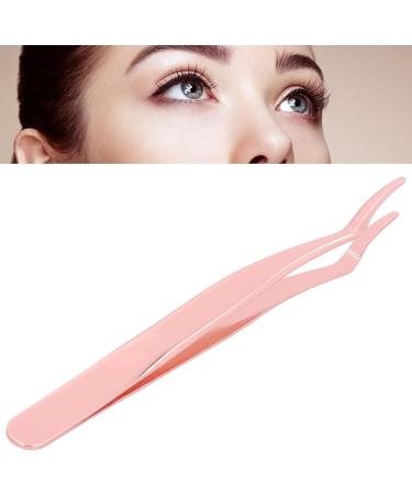 Professional Rose Gold Eyelash Extension Tweezers - Curved Stainless Steel for Mega Volume & Precise Application - Buy Online on SooperMarket.com