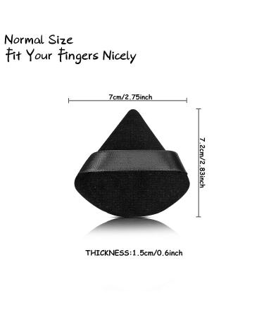 10-Piece Triangle Soft Powder Puff Set for Makeup - Body & Mineral Powder Tool - Buy Online on SooperMarket.com