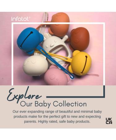 Infatot Silicone Dummy Case - Pacifier Holder Soother Pod Case W/Strap - Dummy Box 100% Free from BPA PVC Dummy Holder Case Dummies Case Pair with Dummy Clip Dummy Cases for Babies - Earth - Buy Online on SooperMarket.com