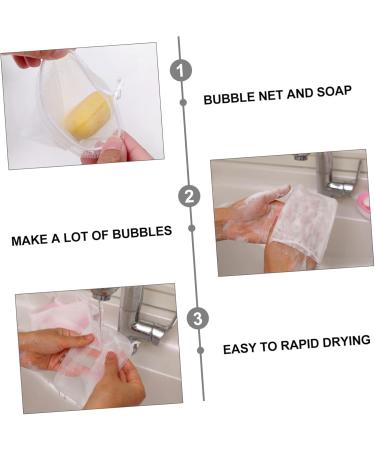 Baluue 40pcs Soap Bag Soap Net Foaming Net Bar Soap Face Soap Mesh Cosmetic Bag Soap Bar Foamer Bag Nylon 12x9.5cm Random Color - Buy Online on SooperMarket.com