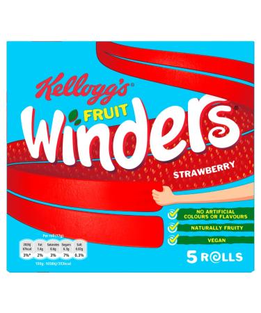 Kellogg's Fruit Winders Strawberry Snack 5 x 17g
