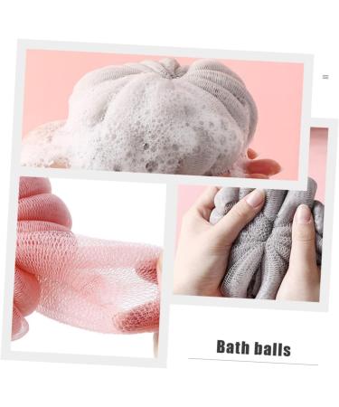 4pcs Pumpkin Bath Balls | Exfoliating Shower Sponges & Loofah Scrubber for Body Care - International Shipping Available - Buy Online on SooperMarket.com