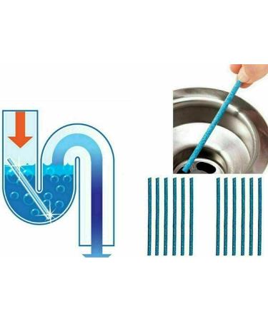 DRAIN STICKS FOR UNBLOCKING - 12 Pack - Enzyme Foam Pipe Cleaner & Unblocks Clogged Drains | Make Drains Flow Easy Sticks | Outdoor Drain Unblocker | Foaming Kitchen & Toilet Drain Cleaner - Buy Online on SooperMarket.com