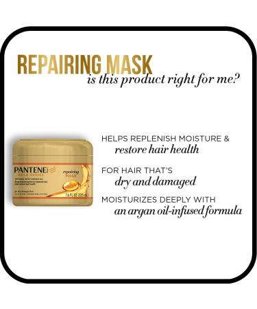 Pantene Pro-V Gold Series Repairing Mask with Argan Oil - 7.6 fl oz - Buy Online on SooperMarket.com