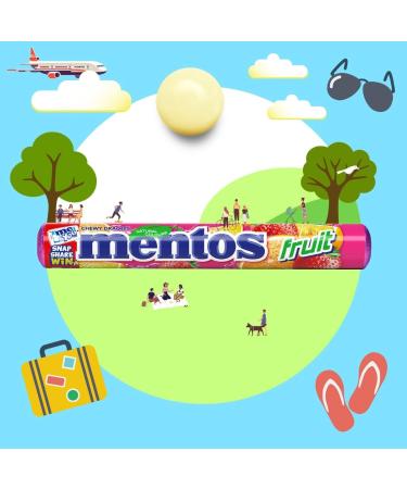 Mentos Rolls - Chewy Dragees Sweets (Fruit 10 Pack) Tasty And Twisty Treat Gift Hamper For Birthday Christmas Sold By Kidzbuzz - Buy Online on SooperMarket.com