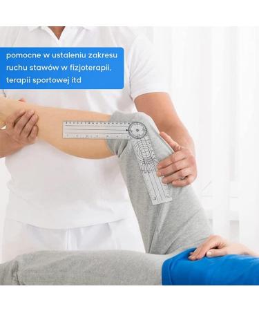Xeodaun 4 Pieces Goniometer Physiotherapy 360 Degree Rotation Protractor Physiotherapy PVC for Physiotherapy Sports Therapy - Buy Online on SooperMarket.com