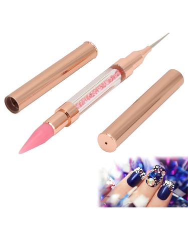 Double-Sided Dotting Pen for Nail Art - Rhinestone Picker & DIY Decoration Tool (Pink) | International Shipping Available - Buy Online on SooperMarket.com