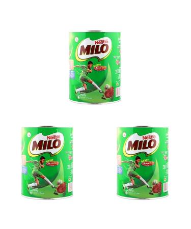 Milo Instant Malt Chocolate Drinking Powder Tin - 400g (Pack of 3)