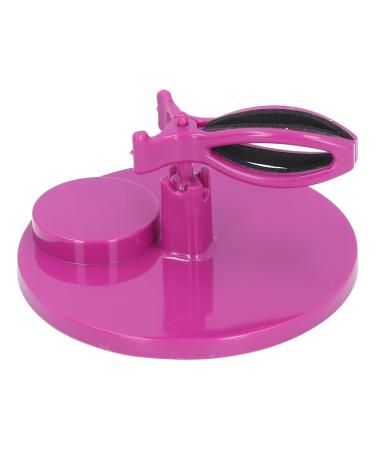 HUSHUI Anti-Spill Nail Polish Holder Gel Nail Accessory Tool Clamp Convenient Nail Polish Bottle Holder for Nail Art (Purple)